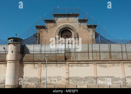 La Modelo Gefängnis im Zentrum von Barcelona, in Türen im Juli 2017 geschlossen, nach über 100 Jahren als Gefängnis arbeiten. Stockfoto