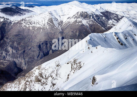 Bjelašnica Gebirge im Zentrum von Bosnien und Herzegowina im Winter Stockfoto