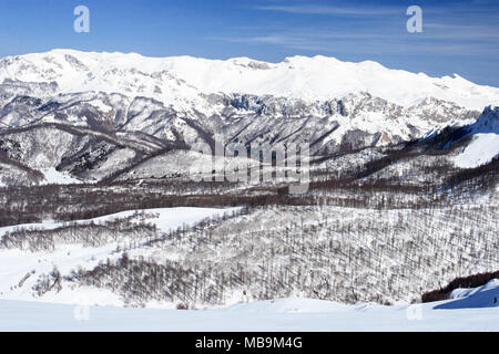 Bjelašnica Gebirge im Zentrum von Bosnien und Herzegowina im Winter Stockfoto