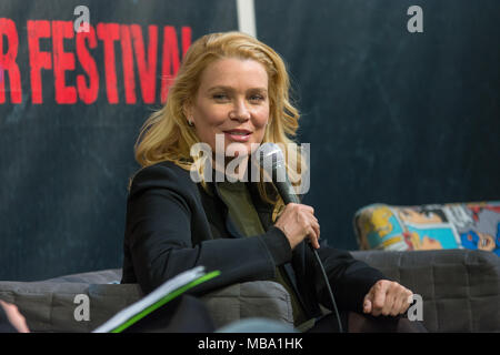 DORTMUND, Deutschland - 8 April: Schauspielerin Laurie Holden (The Walking Dead, The X-Files, Silent Hill) am Wochenende in der Hölle, einem Zweitägigen (April 7-8 2018) Horror-themed Fan Convention. Quelle: Markus Wissmann/Alamy leben Nachrichten Stockfoto