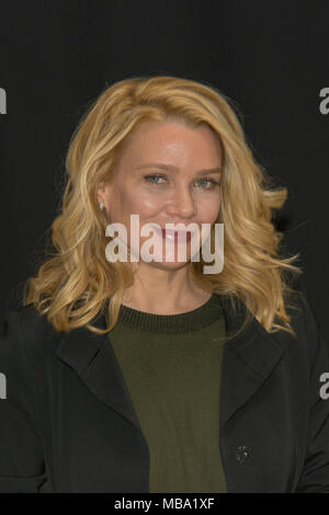 DORTMUND, Deutschland - 8 April: Schauspielerin Laurie Holden (The Walking Dead, The X-Files, Silent Hill) am Wochenende in der Hölle, einem Zweitägigen (April 7-8 2018) Horror-themed Fan Convention. Quelle: Markus Wissmann/Alamy leben Nachrichten Stockfoto