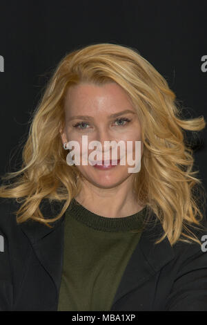 DORTMUND, Deutschland - 8 April: Schauspielerin Laurie Holden (The Walking Dead, The X-Files, Silent Hill) am Wochenende in der Hölle, einem Zweitägigen (April 7-8 2018) Horror-themed Fan Convention. Quelle: Markus Wissmann/Alamy leben Nachrichten Stockfoto