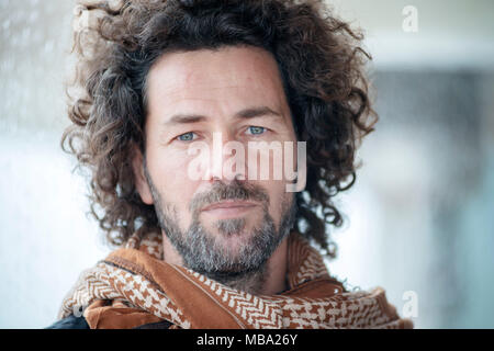 Rom, Italien. 9. April 2018. Saleh Bakri Teilnahme am Fotoshooting von wajib in Uriage-les-Bains Hotel Bristol Credit: Silvia Gerbino/Alamy leben Nachrichten Stockfoto