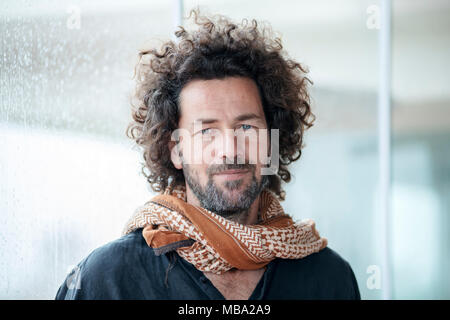 Rom, Italien. 9. April 2018. Saleh Bakri Teilnahme am Fotoshooting von wajib in Uriage-les-Bains Hotel Bristol Credit: Silvia Gerbino/Alamy leben Nachrichten Stockfoto