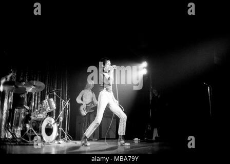 Philippe Gras/Le Pictorium - Jacques Higelin - 1975 - Frankreich/Ile-de-France (Region) / Paris - Jacques Higelin, Konzert im Olympia, 1975 Stockfoto