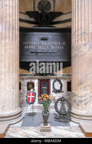 Grab von Viktor Emanuel II., König von Italien, Pantheon, Rom, Italien Stockfoto