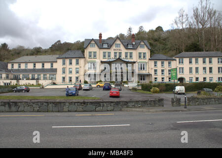 Eccles Hotel, Glengarriff, West Cork, Irland, dating ab Mitte 1700. Glengarriff ist ein beliebtes Reiseziel an der Küste von West Cork. Stockfoto