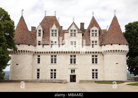 Das Schloss von Monbazillac in der Dordogne, Frankreich Stockfoto