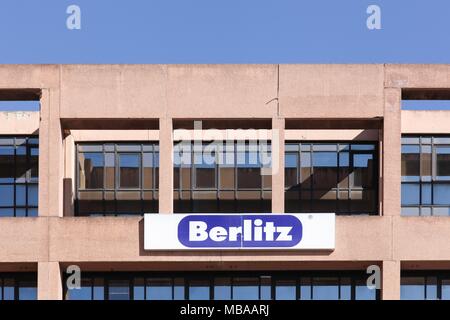 Lyon, Frankreich - 21. März 2018: Berlitz Gebäude in Lyon, Frankreich. Berlitz Corporation ist ein Global Leadership Training und Sprache Bildung Unternehmen Stockfoto