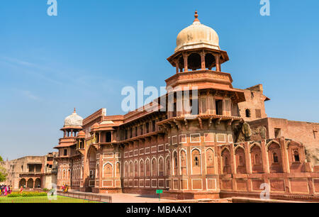 Jahangir Palace Agra Fort. UNESCO-Welterbe in Indien Stockfoto