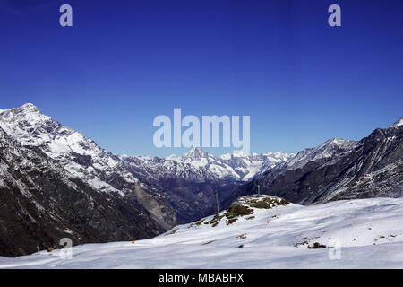 Zermatt Alpine sSki Resort Stockfoto