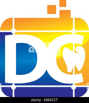 Schreiben DC-Genauigkeit präzise Effizienz Kieferorthopädie Stock Vektor