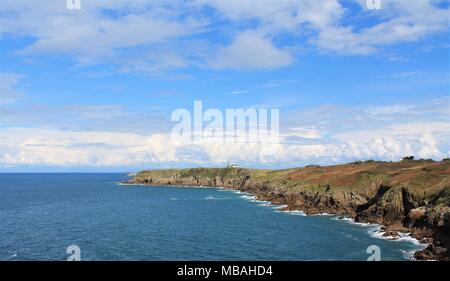 Pointe du Grouin Landschaft in Cancale, Bretagne, Frankreich Stockfoto