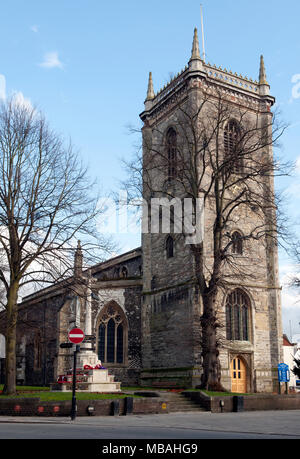 Alle Heiligen Pfarrkirche, Castle Street, High Wycombe, Buckinghamshire, England, Großbritannien Stockfoto