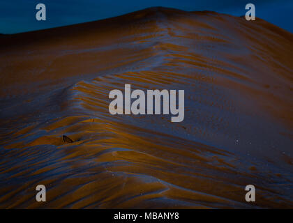 Littl Sahara frozen Sand Dünen Stockfoto
