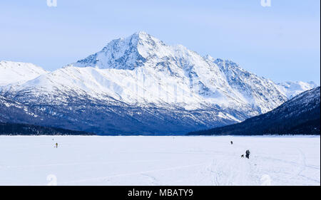 Berge rund um Anchorage, Alaska Stockfoto