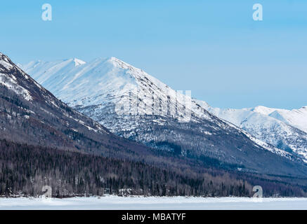 Berge rund um Anchorage, Alaska Stockfoto