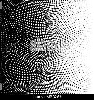 Abstrakte Halftone Textur. Vector schwarz, Hintergrund weiß Stock Vektor