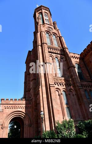 Das Smithsonian Castle in Washington DC, USA Stockfoto