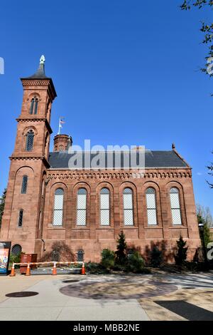 Das Smithsonian Castle in Washington DC, USA Stockfoto