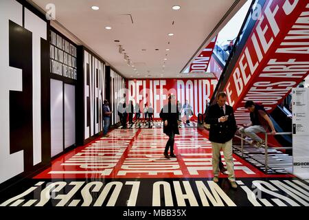 Der Innenraum des Hirshhorn Museum und der Skulpturengarten in Washington DC, USA Stockfoto