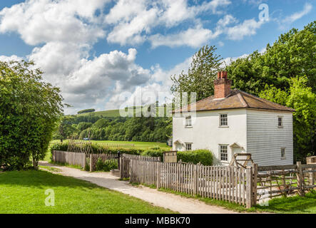 Historische Häuser im Weald & Downland Open Air Museum in Singleton, West Sussex, England Stockfoto