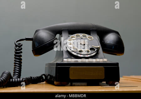 Blackwater, Missouri. - Missouri Museum von unabhängigen Telefon Pioniere. Rotary Telefon von Northern Electric, 1945. Stockfoto