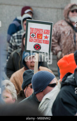 St. Paul, Minnesota. Gun Grenzen protestieren. Stockfoto