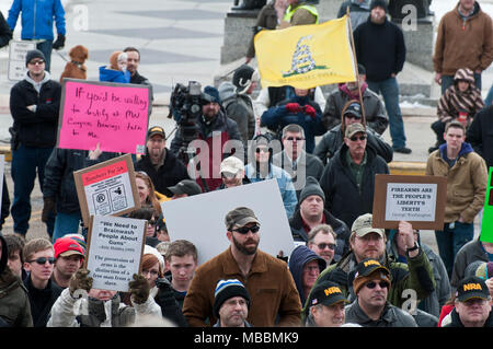 St. Paul, Minnesota. Gun Grenzen protestieren. Stockfoto