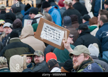 St. Paul, Minnesota. Gun Grenzen protestieren. Stockfoto