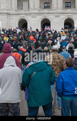 St. Paul, Minnesota. Gun Grenzen protestieren. Stockfoto