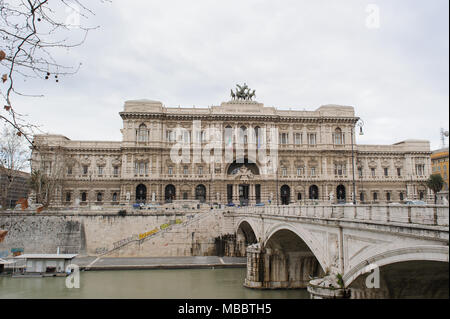Rom, Italien, 27. JANUAR 2010 von der Corte di cassazione (der Oberste Kassationsgerichtshof) ist das höchste Gericht in Rom, Italien. Stockfoto