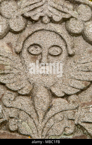 Grabstein, Silber Straße Friedhof, Coventry, Connecticut Stockfoto