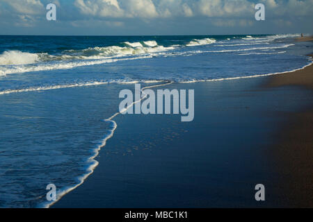 Beach Surf, Hobe Sound National Wildlife Refuge, Florida Stockfoto