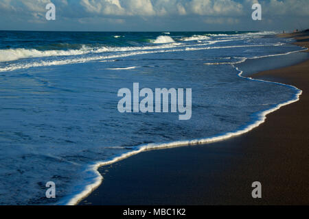 Beach Surf, Hobe Sound National Wildlife Refuge, Florida Stockfoto