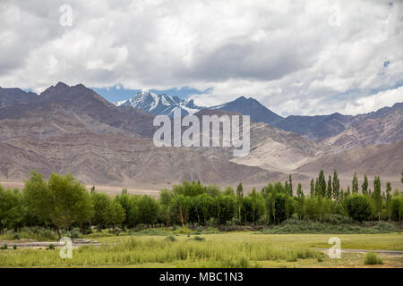 Stok Kangri (6.153 m/20,187 Fuß hoch) ist die höchste Spitze in der stok Palette von Himalaya Ladakh Region North West Indien. Stockfoto