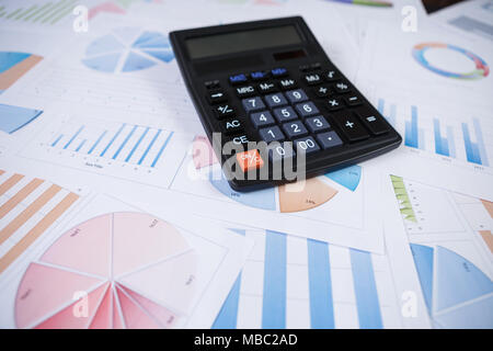 Buchhaltung Börse Graphen Finanzanalyse Stockfoto