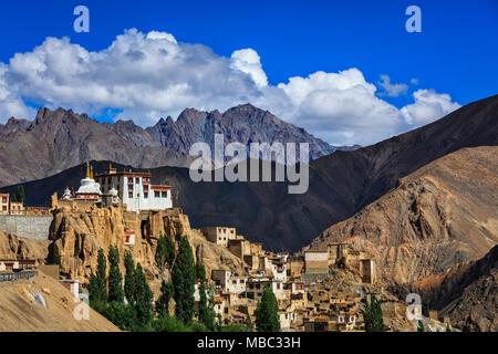 Lamayuru Gompa (tibetisch-buddhistischen Kloster), Ladakh Stockfoto