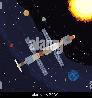Weltraumposter. Stock Vektor