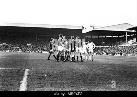 Leeds United v Leicester 1975 Stockfoto