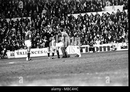 Leeds United v Leicester 1975 Stockfoto