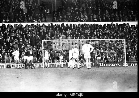 Leeds United v Leicester 1975 Stockfoto