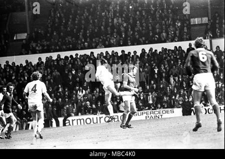 Leeds United v Leicester 1975 Stockfoto