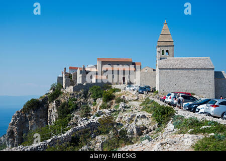 Pfarrkirche der Heiligen Jungfrau Maria, Lubenice, Cres Insel, Golf von Kvarner Bucht, Kroatien Stockfoto