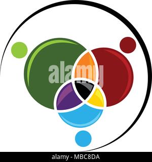 Business Teamarbeit Logo Design Template Vector Stock Vektor