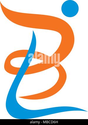 BL LB Icon Stock Vektor