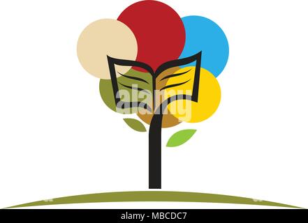 Buch der Baum Stock Vektor