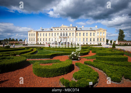 Schloss Rundale in Lettland Stockfoto