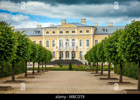 Schloss Rundale in Lettland Stockfoto