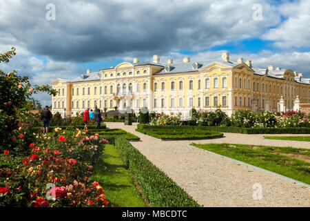 Schloss Rundale in Lettland Stockfoto